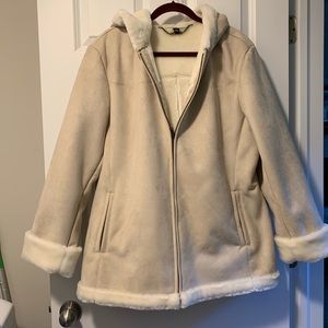Suede coat/jacket ( polyester suede)